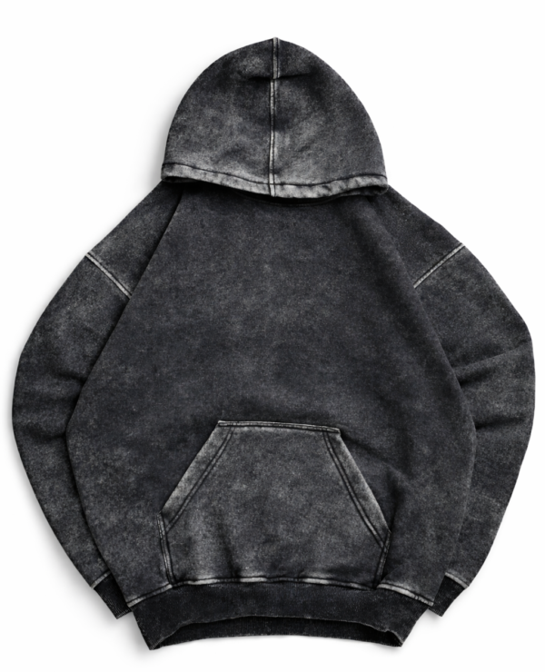 CLYNN MODE Oversized Vintage Look Black Hoodie for MEN