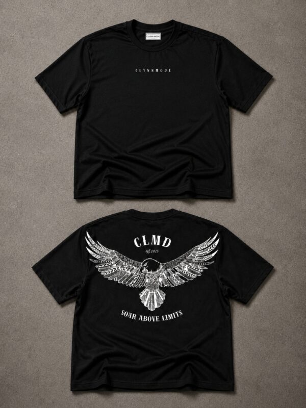 Soar Above Limits Oversized Tee – Black