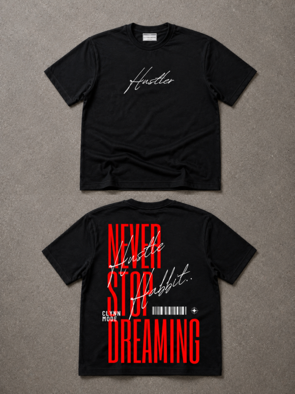 Never Stop Dreaming Oversized Tee – Black