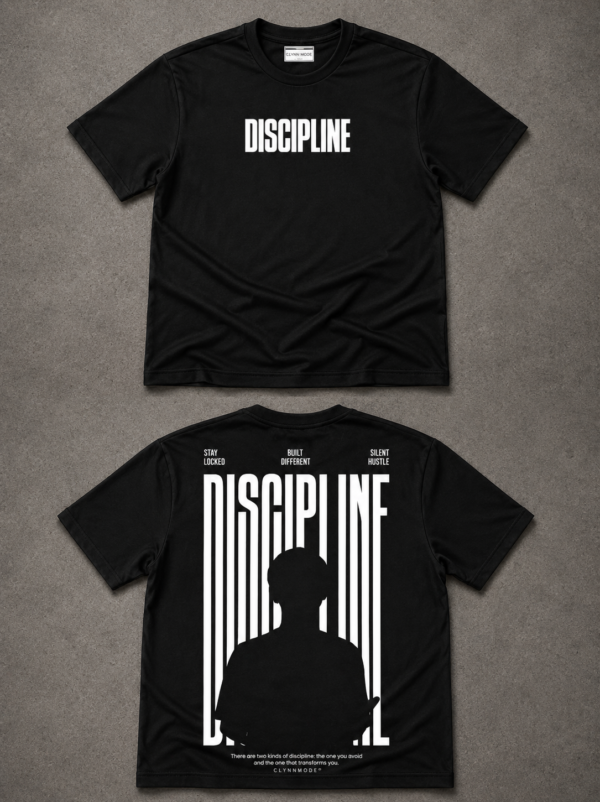 Discipline Oversized Tee – Black