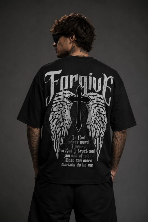 Forgive Oversized Tee – Black