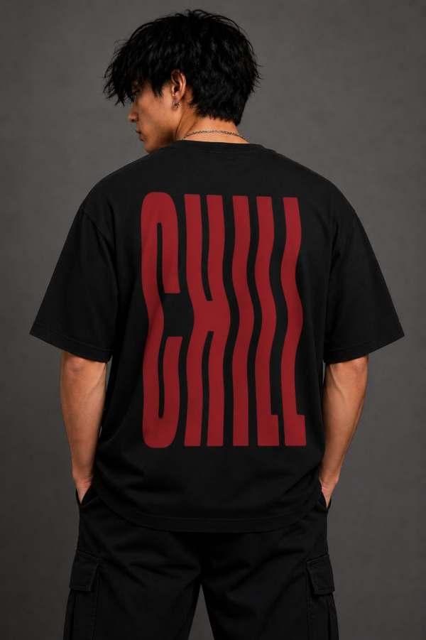 Chill Oversized Tee – Black