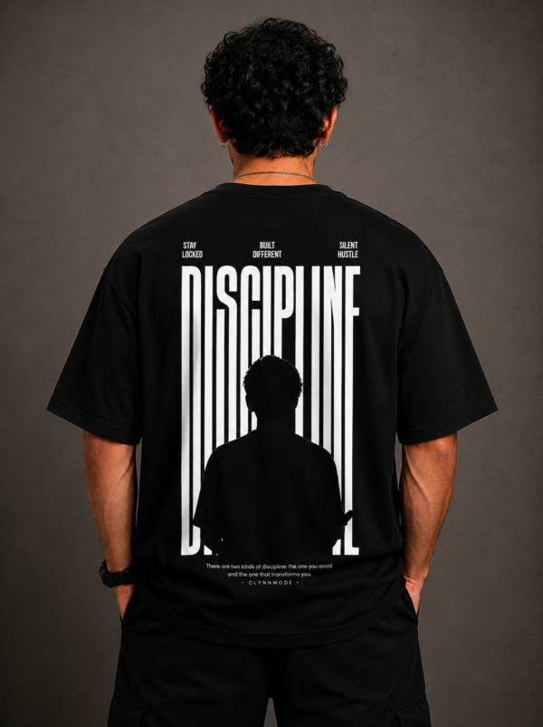 Discipline Oversized Tee – Black